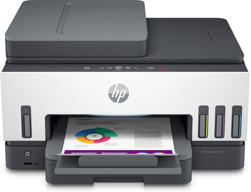 HP Smart Tank 7605 All-in-One, Print, Copy, Scan, Fax, ADF and Wireless, 35-sheet ADF; Scan to PDF; Two-sided printing HP Smart Tank 7605 All-in-One, Print, Copy, Scan, Fax, ADF and Wireless, 35-sheet ADF; Scan to PDF; Two-sided printing